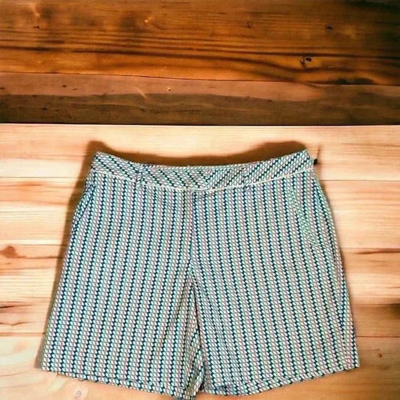 Lady Hagen Ocean Club Basketweave  Golf Shorts Blue Reef 7" inseam Size 12. - Picture 2 of 7
